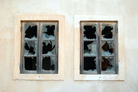 broken windows analogy - photo by Matt Artz